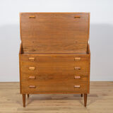 Mid-Century Danish Walnut Secretary by Borge Mogensen for Soborg Mobler, 1960s