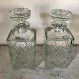 Crystal whisky carafes