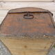 19th-century leather trunk