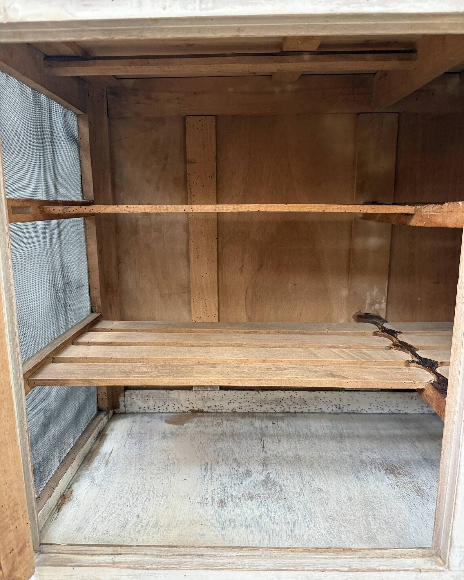 Patinated (renovated) pantry.