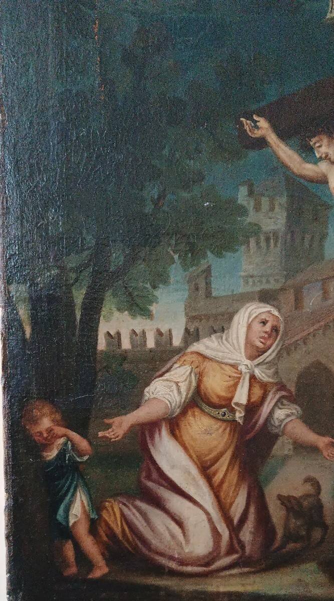 Old painting - oil on canvas - Italian school, 18th century