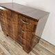 Commode en noyer Art Déco des années 1940 – 5 tiroirs