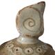 Enamelled stoneware ceramic teapot