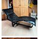 Black leather lounge chair by Ingmar and Knut RELLING for WESTNOFA