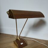 Lampe Jumo art déco, streamline, modèle bois et or