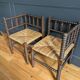 Paire de fauteuils anciens dits "Bobine"
