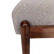 Vintage camel boucle stool, Edmund Homa, Europe, 1960s