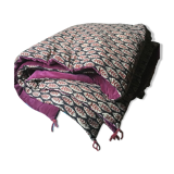 10% cotton velvet quilt, hand printed, artisanal product