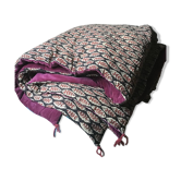 10% cotton velvet quilt, hand printed, artisanal product