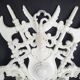 Vintage Heraldry Wall Coat Rack 4 Hooks Cast Aluminium