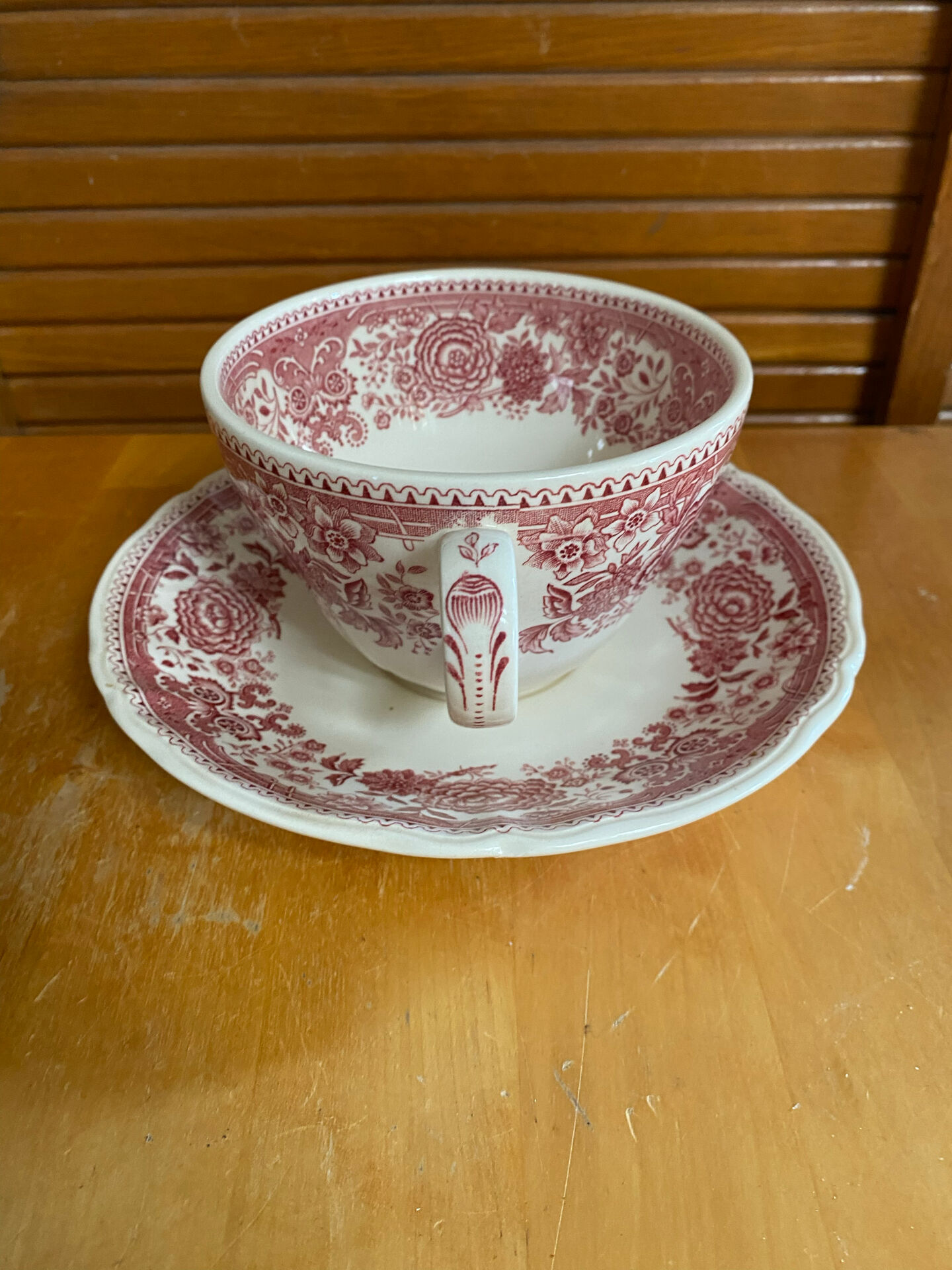 Cup + saucer antique villeroy & boch burgenland model ceramic
