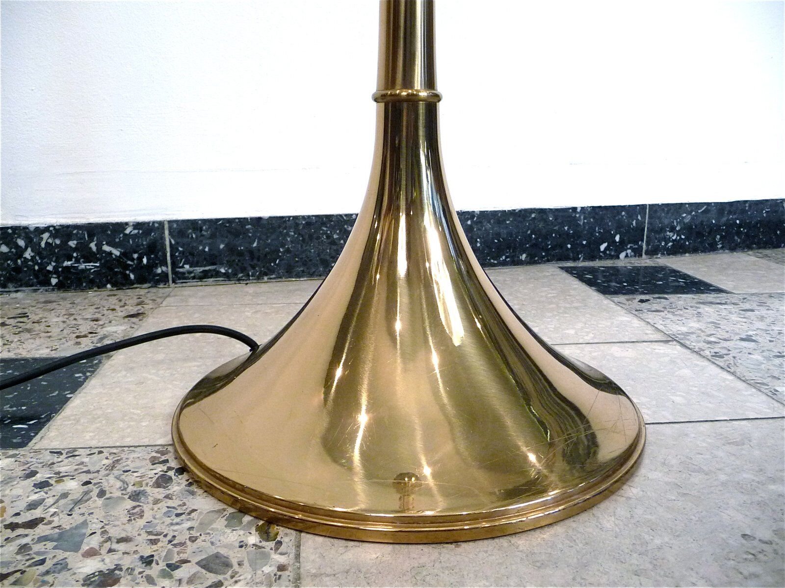 Brass Bamboo brass floor lamp by Ingo Maurer for Design M, Germany 1960s