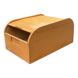 Old wooden filing box with shutter