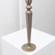 Brutalist vintage candlestick in gris patinated metal from Sweden, 1970s decorative lighting gift