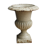 Medici vase in cast iron, celadon green