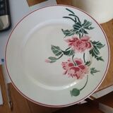 12 antique flat plates + HBCM soup tureen