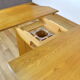 Table de repas en orme vintage Maison Regain, 1980