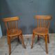 Paire de chaise en bois courbé "Baumann"