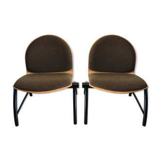 Duo of 70s armchairs