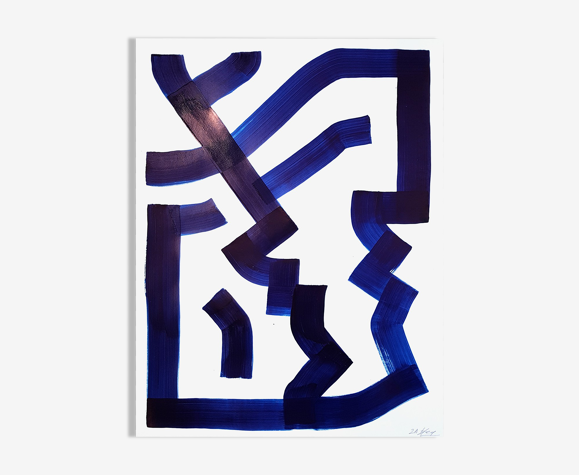 Peinture sur papier sans titre