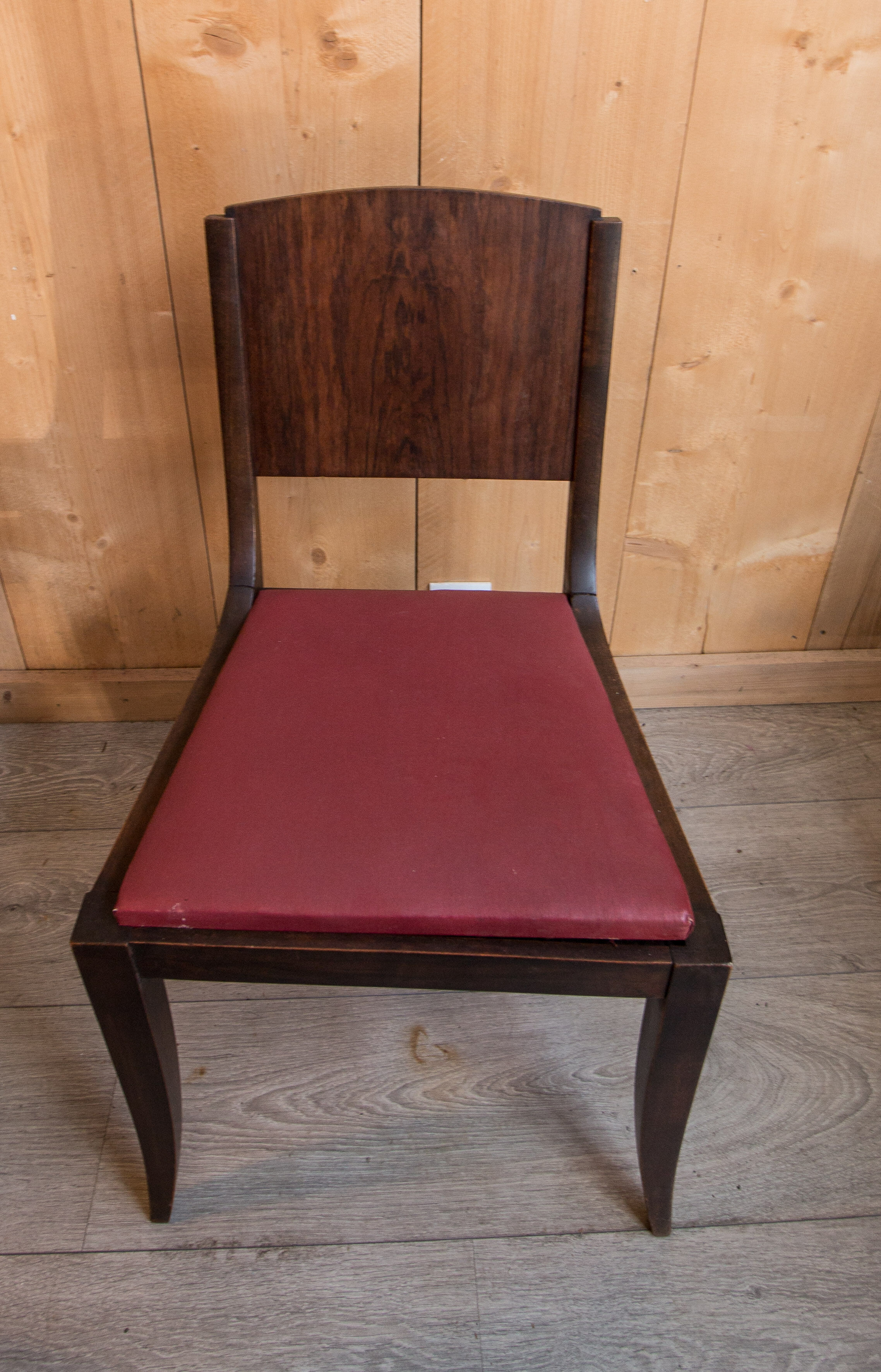 Suite of four art deco chairs