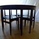 Dining Set " Roundette " table and chairs by Hans Olsen for Frem Rojle Denmark