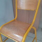 Chaise haute d'école vintage