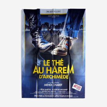 Original movie poster "The tea with harem of Archimedes" Mehdi Charef