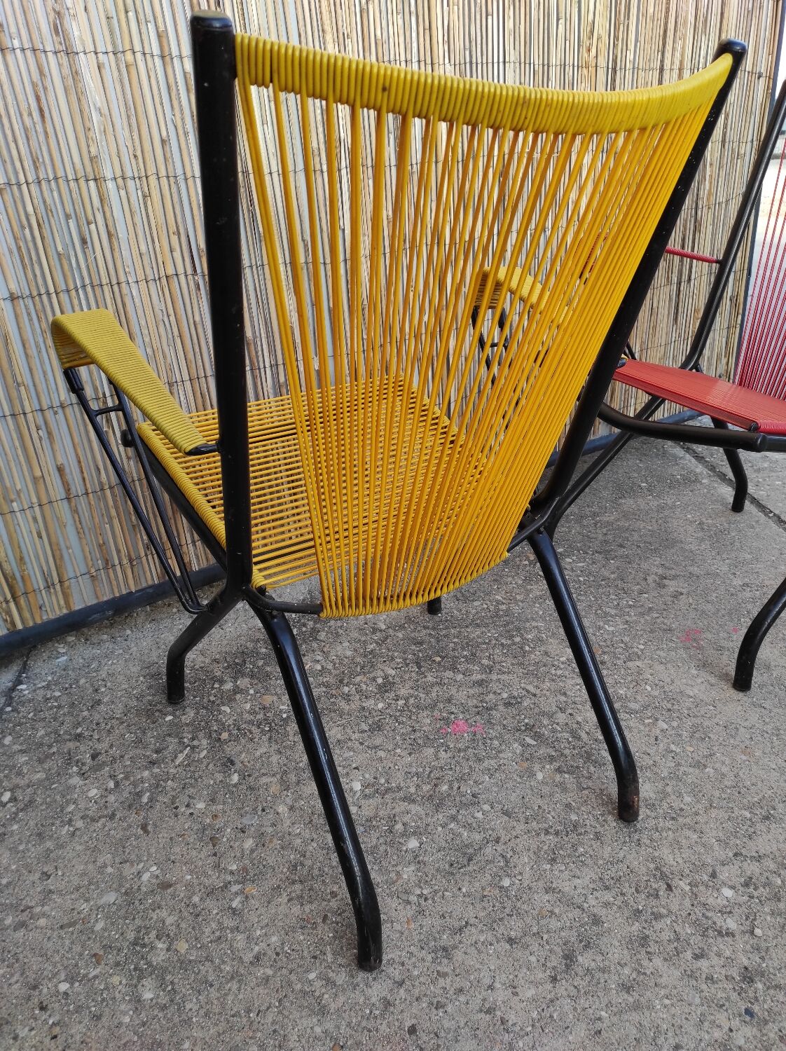 Pair of armchairs scoubidou