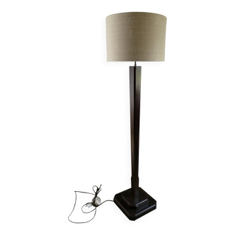 Art Deco floor lamp in oak