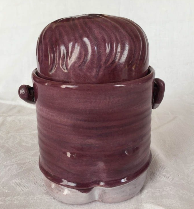 French Cloutier Frères Earthenware Jar, 1960s