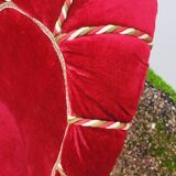 Fauteuil crapaud d'angle en velour époque Napoléon iii