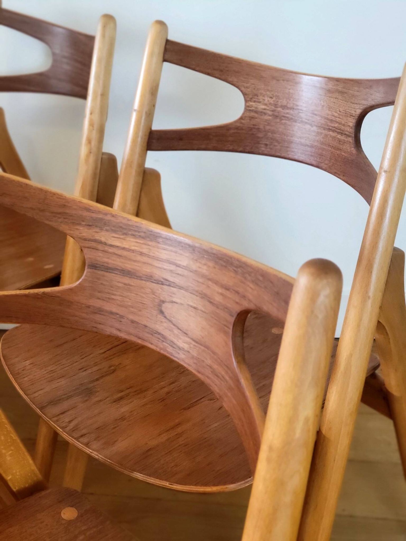 Set of five CH29 Sawbuck chairs by Hans J. Wegner for Carl Hansen & Søn