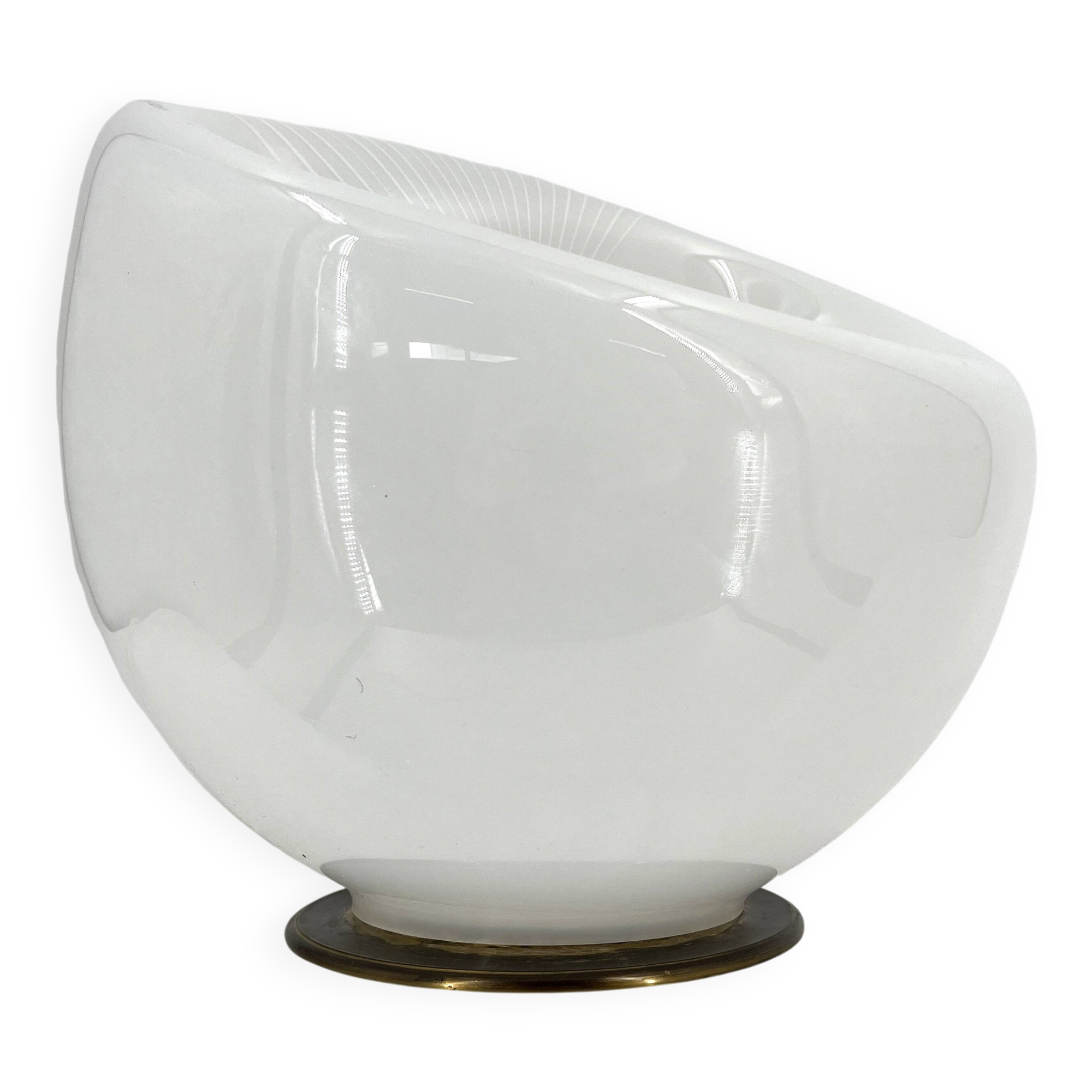 Large vintage murano glass table lamp, 1970s