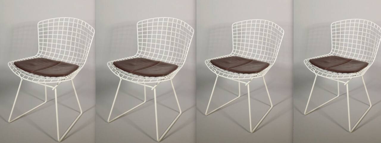 Harry BERTOIA (1915-1978) for KNOLL INTERNATIONAL, publisher. 4 Chairs
