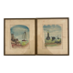 2 marine watercolours signed L. Baud
