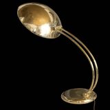 Massive UFO Gold Desk Lamp - 1970s