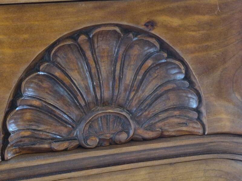 Double drop-leaf commode - Chippendale, Mahogany - Cherry wood