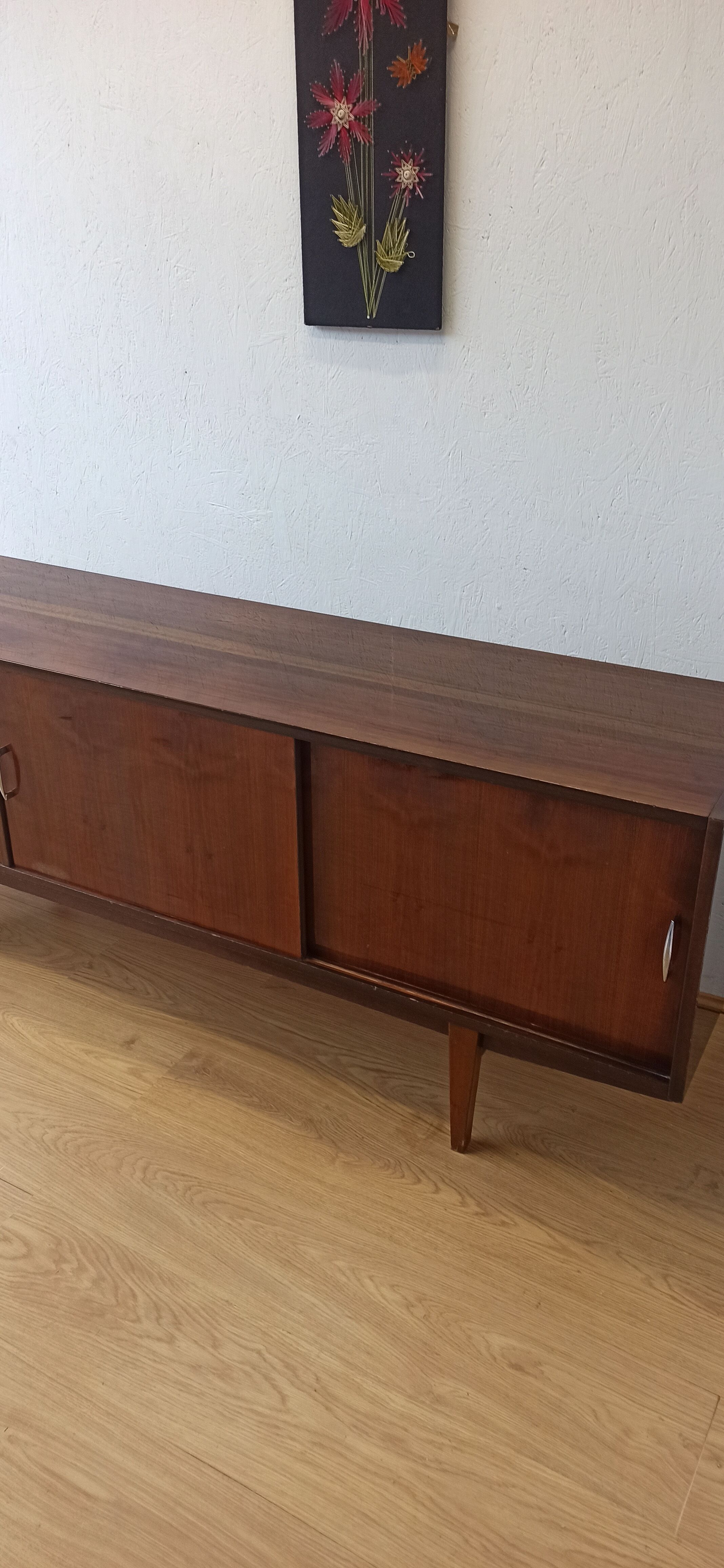 Modernist long sideboard of the 1970s