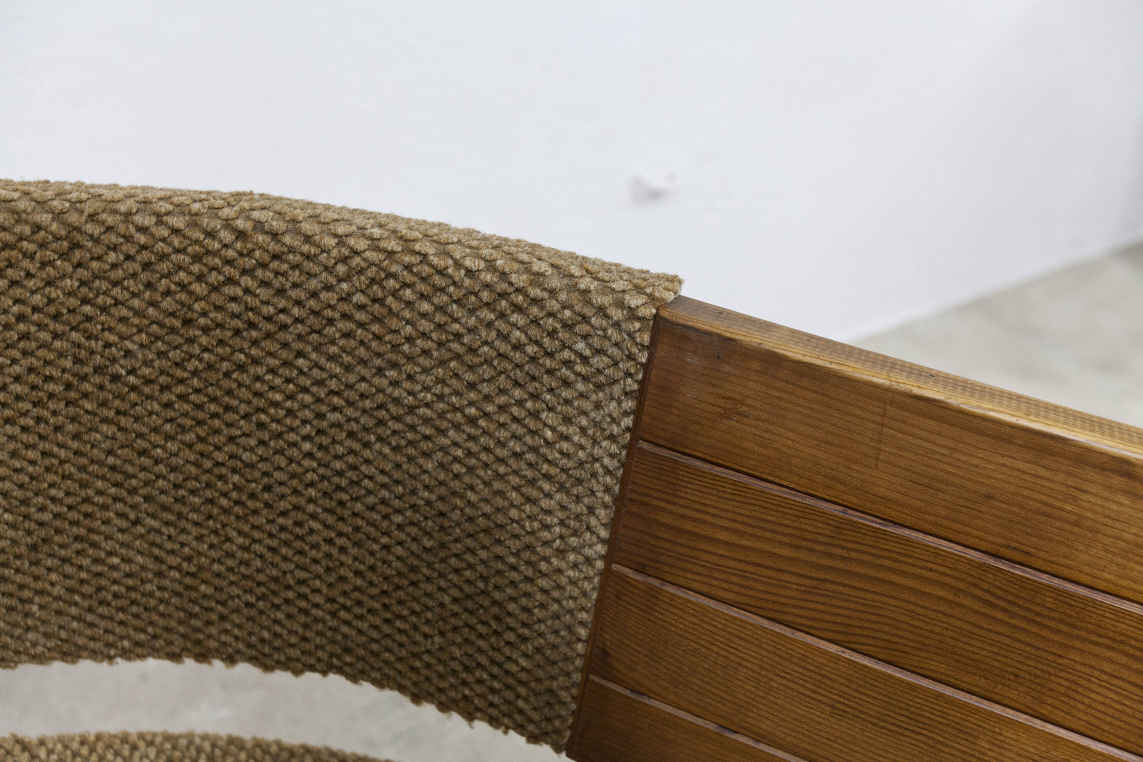 1970 wooden kitchen corner bench set