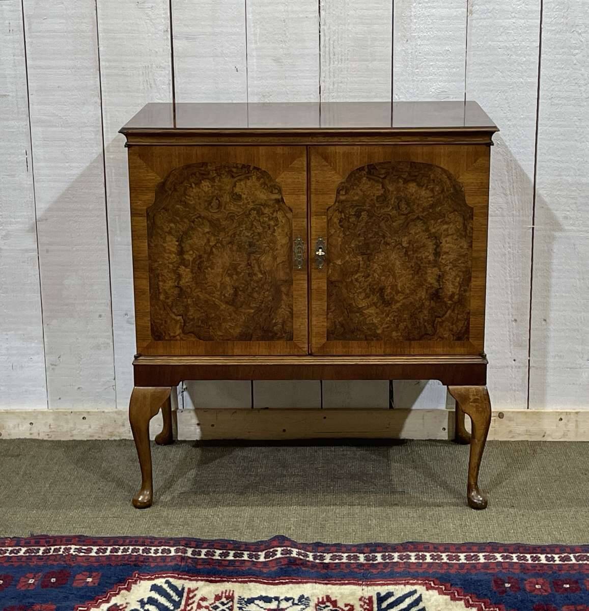 1950s English walnut buffet
