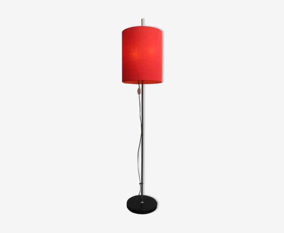 Lampadaire des années 1960 en rouge
