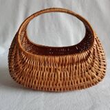 Vintage basket in woven wicker