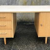 Maison Capelle desk, Scandinavian spirit, vintage, 60s.