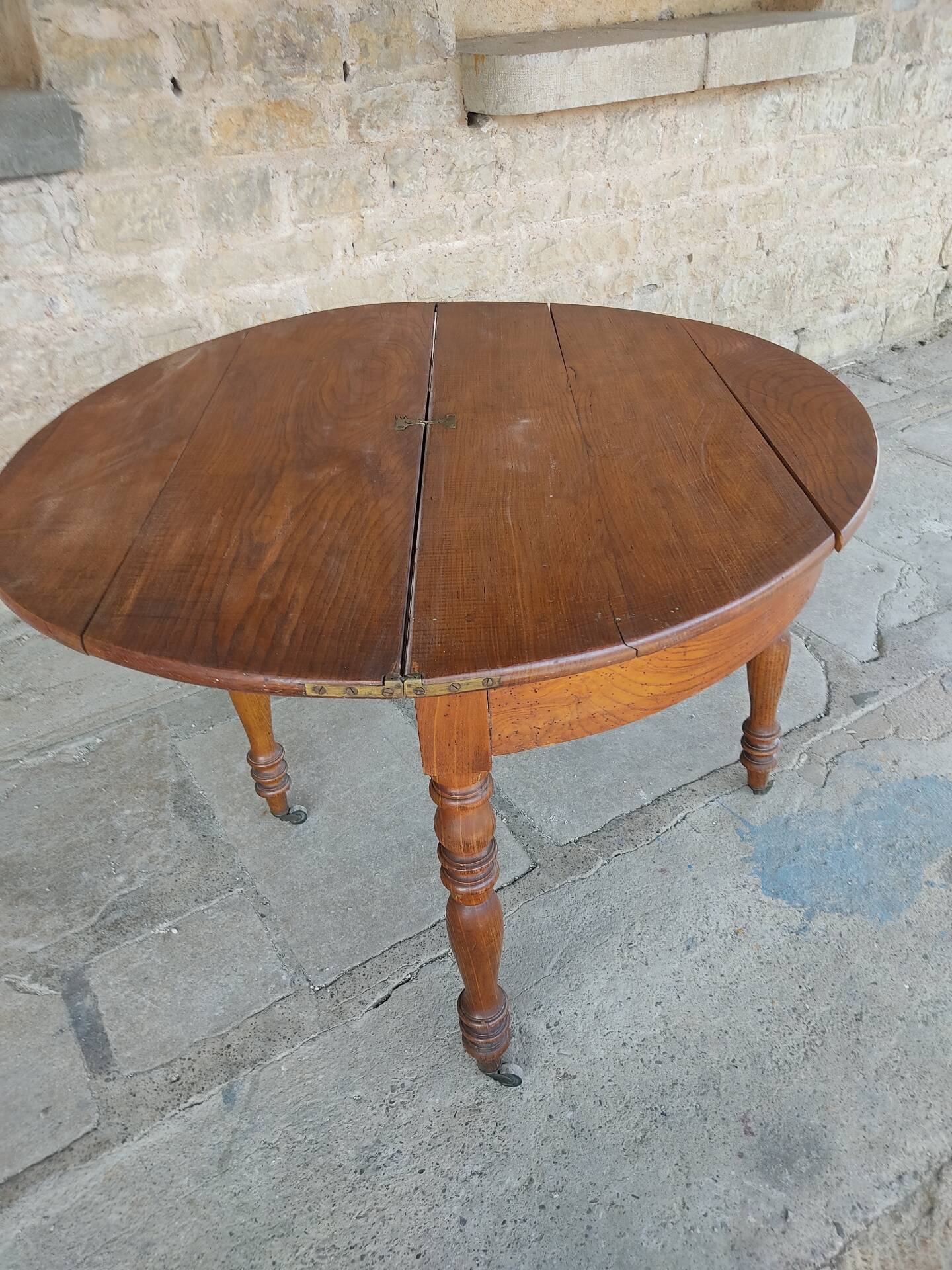 Demi-lune console table