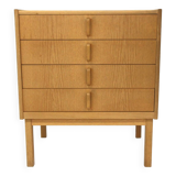 Scandinavian oak chest of drawers, Bertil Fridhagen, Bodafors, Sweden, 1960