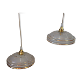 Vintage opaline suspension duo