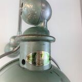 Old Jielde lamp 1965 green patina 102