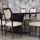 Dining Room Table and Mahogany Chairs by Fratelli Rigamonti, 1950s, Set of 7