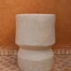 Sculptural side table in tadelakt